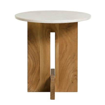 Modway EEI-7141 Tarin Acacia Wood and Marble Side Table - Plaza Home Decor