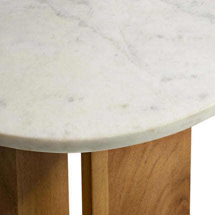 Modway EEI-7141 Tarin Acacia Wood and Marble Side Table - Plaza Home Decor