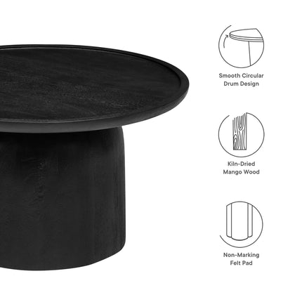 Modway EEI-7144 Holloway 30" Round Wood Coffee Table Modway