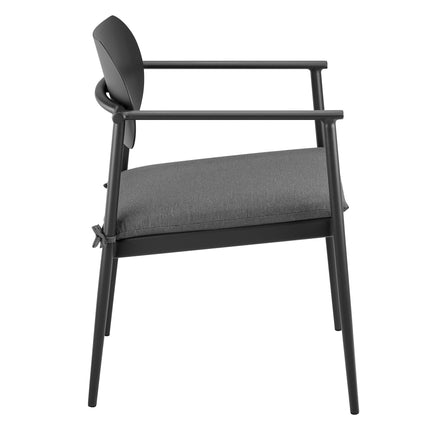 Modway EEI-7148 Aeris Stackable Outdoor Patio Aluminum Dining Armchair Set of 2 Modway