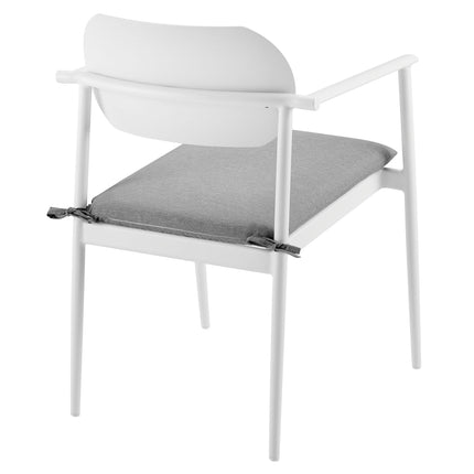 Modway EEI-7148 Aeris Stackable Outdoor Patio Aluminum Dining Armchair Set of 2 Modway