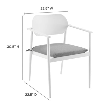 Modway EEI-7151 Aeris 9-Piece Outdoor Patio Aluminum Dining Set Modway