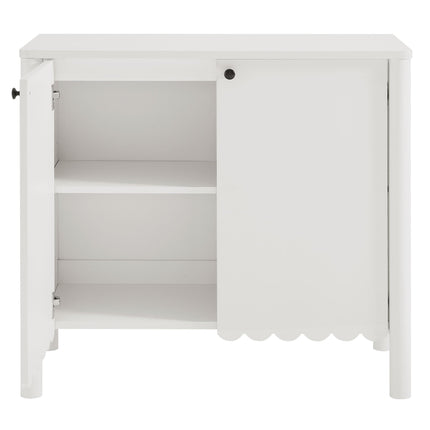 Modway EEI-7152 Emmeline 35" 2-Door Scalloped Sideboard Cabinet Modway