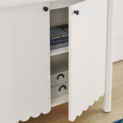 Modway EEI-7152 Emmeline 35" 2-Door Scalloped Sideboard Cabinet Modway
