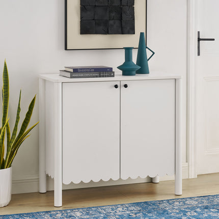 Modway EEI-7152 Emmeline 35" 2-Door Scalloped Sideboard Cabinet Modway