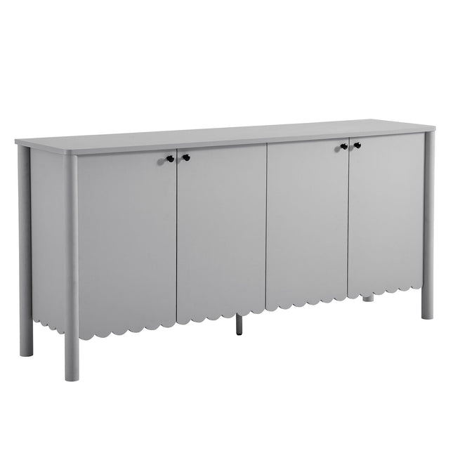 Modway EEI-7153 Emmeline 66" 4-Door Scalloped Sideboard Cabinet Modway