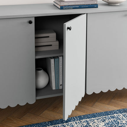Modway EEI-7153 Emmeline 66" 4-Door Scalloped Sideboard Cabinet Modway