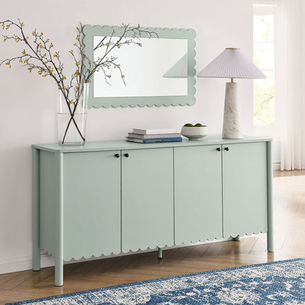 Modway EEI-7153 Emmeline 66" 4-Door Scalloped Sideboard Cabinet Modway