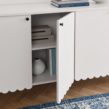 Modway EEI-7153 Emmeline 66" 4-Door Scalloped Sideboard Cabinet Modway