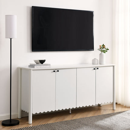 Modway EEI-7153 Emmeline 66" 4-Door Scalloped Sideboard Cabinet Modway