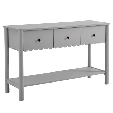 Modway EEI-7154 Emmeline 3-Drawer Scalloped Console Table Modway