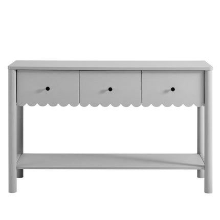 Modway EEI-7154 Emmeline 3-Drawer Scalloped Console Table Modway
