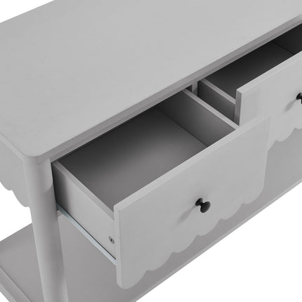 Modway EEI-7154 Emmeline 3-Drawer Scalloped Console Table Modway