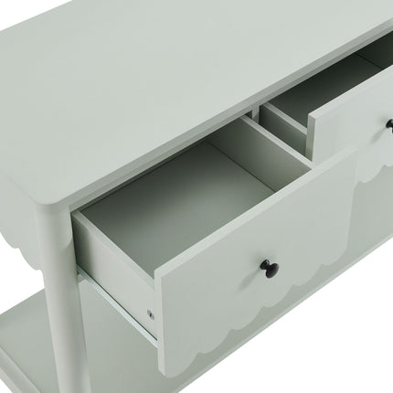 Modway EEI-7154 Emmeline 3-Drawer Scalloped Console Table Modway