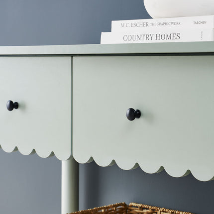 Modway EEI-7154 Emmeline 3-Drawer Scalloped Console Table Modway