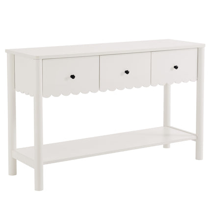 Modway EEI-7154 Emmeline 3-Drawer Scalloped Console Table Modway
