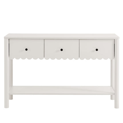 Modway EEI-7154 Emmeline 3-Drawer Scalloped Console Table Modway