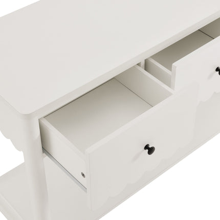 Modway EEI-7154 Emmeline 3-Drawer Scalloped Console Table Modway