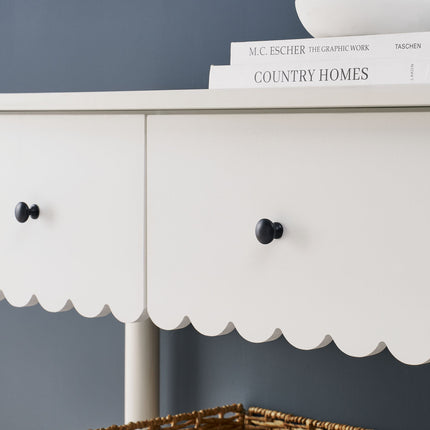 Modway EEI-7154 Emmeline 3-Drawer Scalloped Console Table Modway