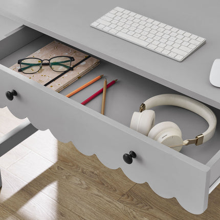 Modway EEI-7155 Emmeline 1-Drawer Scallop Writing Desk Modway