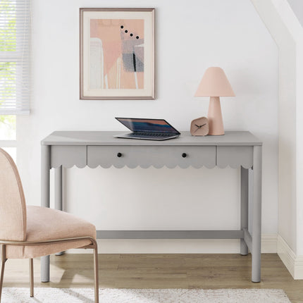 Modway EEI-7155 Emmeline 1-Drawer Scallop Writing Desk Modway
