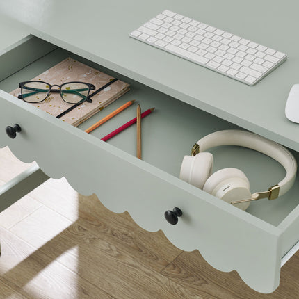Modway EEI-7155 Emmeline 1-Drawer Scallop Writing Desk Modway