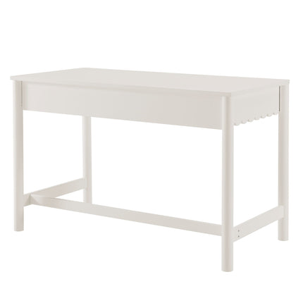 Modway EEI-7155 Emmeline 1-Drawer Scallop Writing Desk Modway