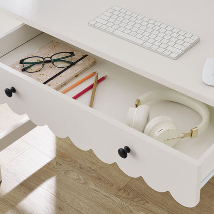 Modway EEI-7155 Emmeline 1-Drawer Scallop Writing Desk Modway