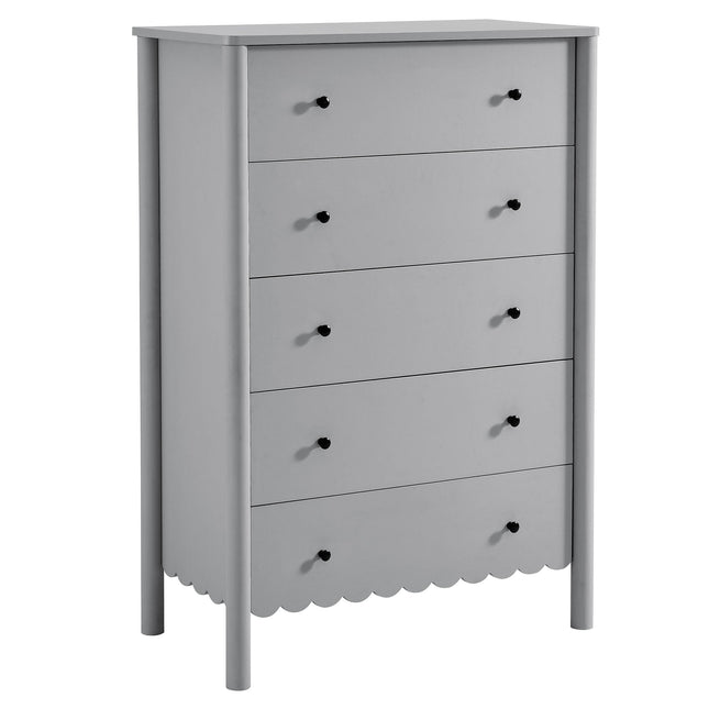 Modway EEI-7156 Emmeline Scalloped 5-Drawer Chest Modway