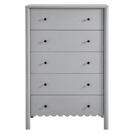 Modway EEI-7156 Emmeline Scalloped 5-Drawer Chest Modway