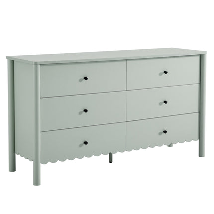 Modway EEI-7157 Emmeline Scalloped 6-Drawer Dresser Modway