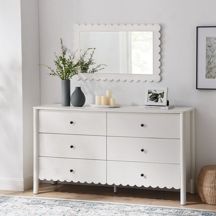 Modway EEI-7157 Emmeline Scalloped 6-Drawer Dresser Modway