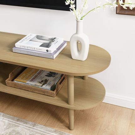 Modway EEI-7158 Torus Oval Wood TV Stand - Plaza Home Decor