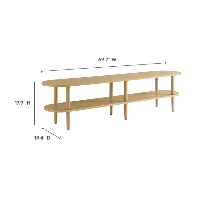 Modway EEI-7158 Torus Oval Wood TV Stand - Plaza Home Decor