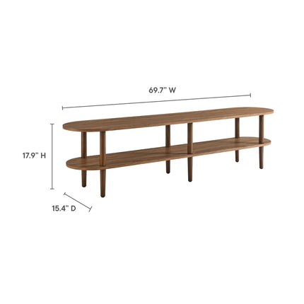 Modway EEI-7158 Torus Oval Wood TV Stand - Plaza Home Decor