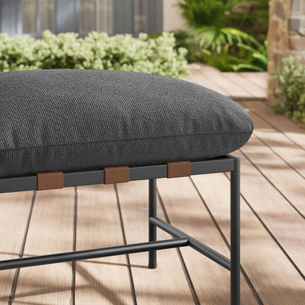 Modway EEI-7161 Raya Outdoor Patio Boucle Ottoman Modway