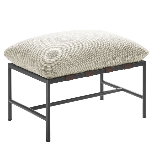 Modway EEI-7161 Raya Outdoor Patio Boucle Ottoman Modway