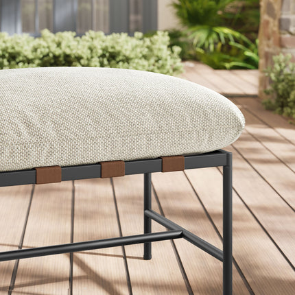 Modway EEI-7161 Raya Outdoor Patio Boucle Ottoman Modway