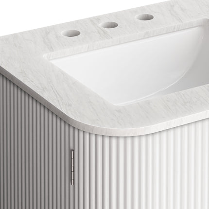 Modway EEI-7162 Zia 24" Wall-Mount Bathroom Vanity with Marble Sink Modway