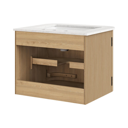 Modway EEI-7162 Zia 24" Wall-Mount Bathroom Vanity with Marble Sink Modway