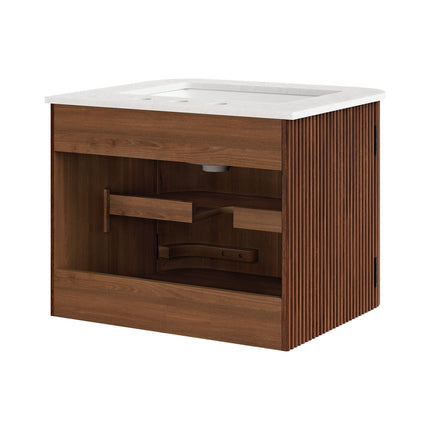 Modway EEI-7162 Zia 24" Wall-Mount Bathroom Vanity with Marble Sink Modway