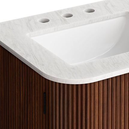 Modway EEI-7162 Zia 24" Wall-Mount Bathroom Vanity with Marble Sink Modway