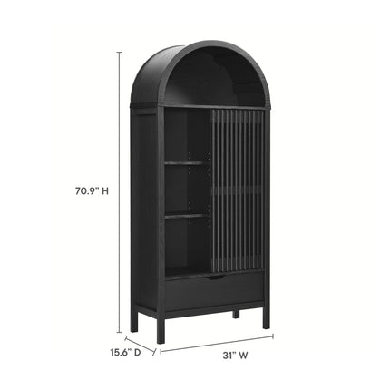 Modway EEI-7167 Vaughn 71" Arched Storage Display Cabinet Modway