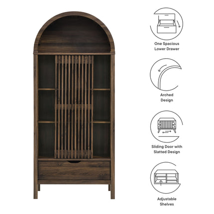 Modway EEI-7167 Vaughn 71" Arched Storage Display Cabinet Modway