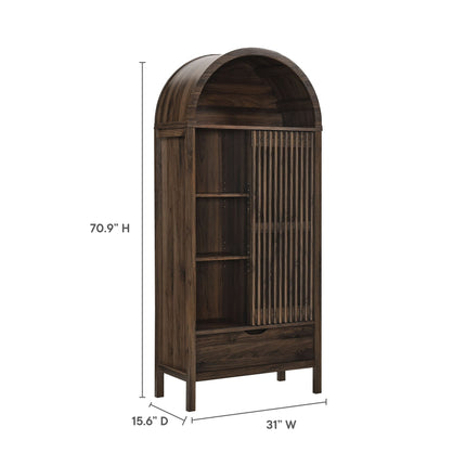 Modway EEI-7167 Vaughn 71" Arched Storage Display Cabinet Modway