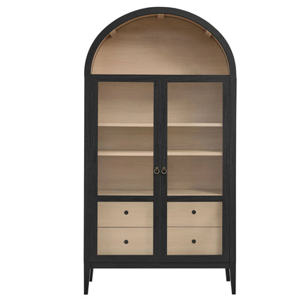 Modway EEI-7168 Nolan 74" Tall Wide Arched Storage Display Cabinet Modway
