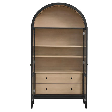 Modway EEI-7168 Nolan 74" Tall Wide Arched Storage Display Cabinet Modway