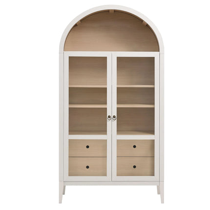 Modway EEI-7168 Nolan 74" Tall Wide Arched Storage Display Cabinet Modway