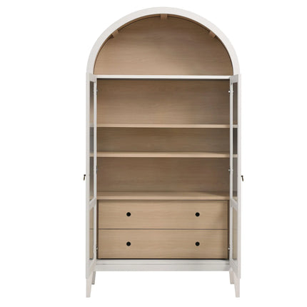 Modway EEI-7168 Nolan 74" Tall Wide Arched Storage Display Cabinet Modway