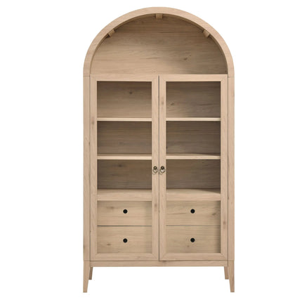 Modway EEI-7168 Nolan 74" Tall Wide Arched Storage Display Cabinet Modway
